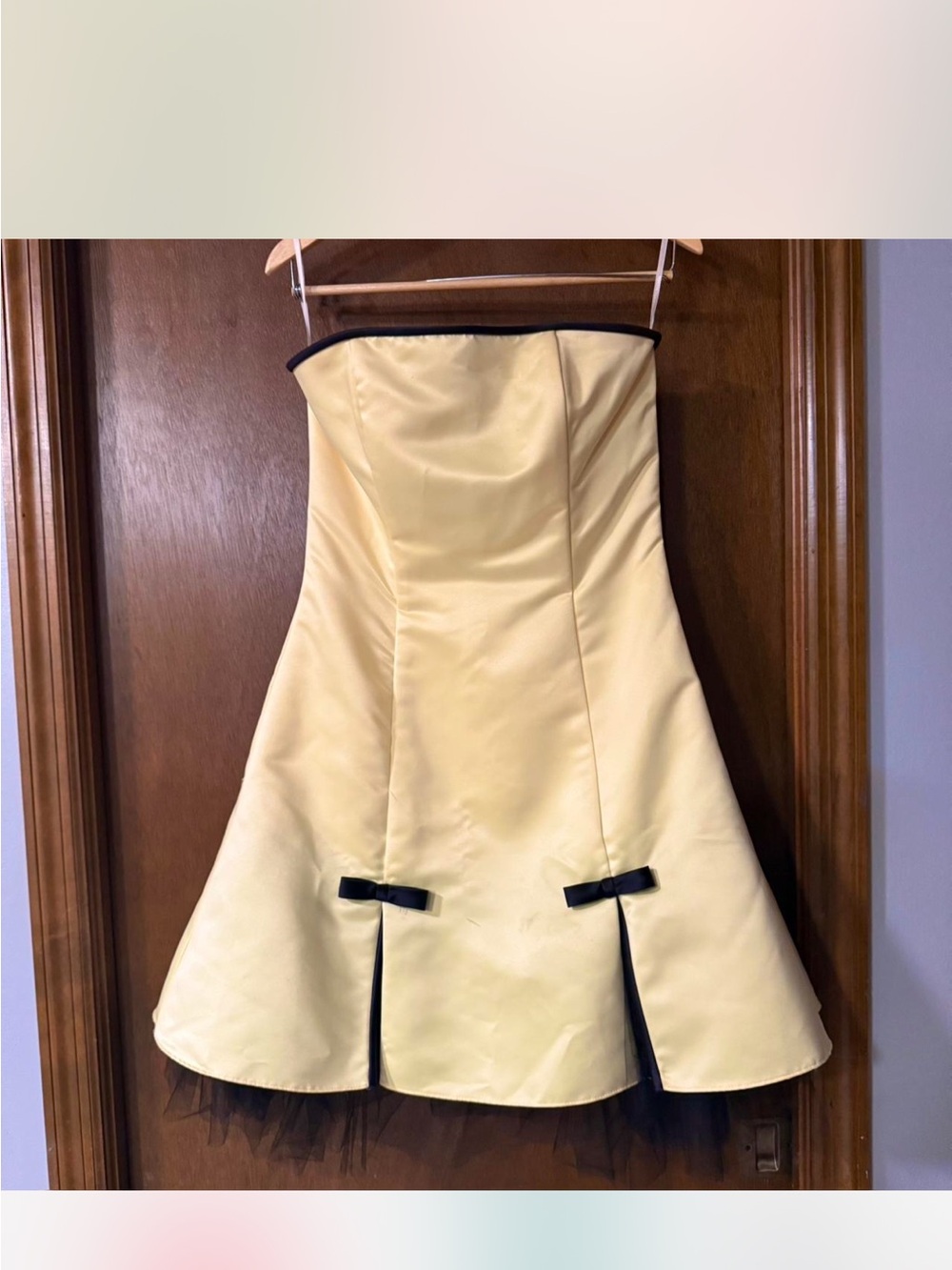 RARE Pastel Butter Yellow Mini Dress - Cocktail/Formal